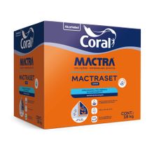 Argamassa Polimérica Rígida impermeabilizante Mactraset Mactra M1 18kg - Coral