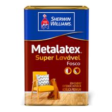 Tinta Acrílica Fosco Metalatex Super Lávavel Cinza Funcional 16l - Sherwin Williams