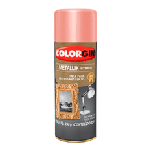 Tinta Spray Metallik Interior Rose Gold 350ml - Colorgin