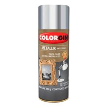 Tinta Spray Metallik Interior Cromado 350ml - Colorgin