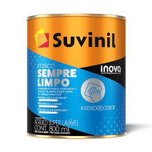 Tinta Acrílica Fosco Sempre Limpo Algodão Egípcio 800ml - Suvinil